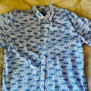 Vineyard whale button up boys